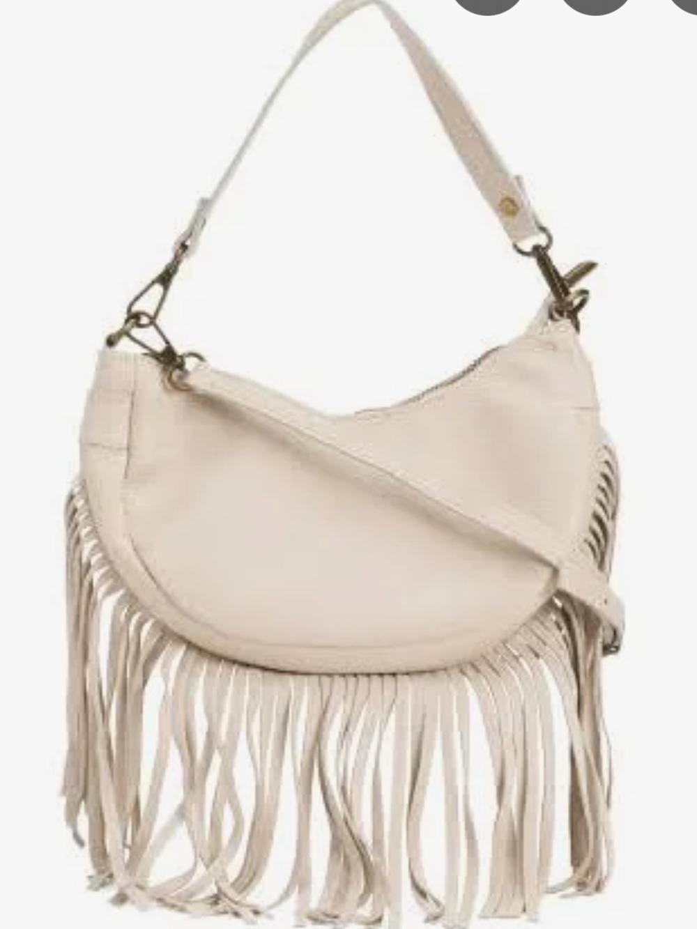 Marlon Fringed Crossbody Bag- Genuine Leather 🇮🇹 NWT